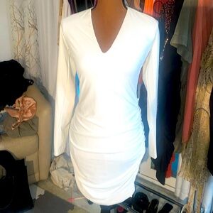 Tiger Mist white stretchy bandage dress